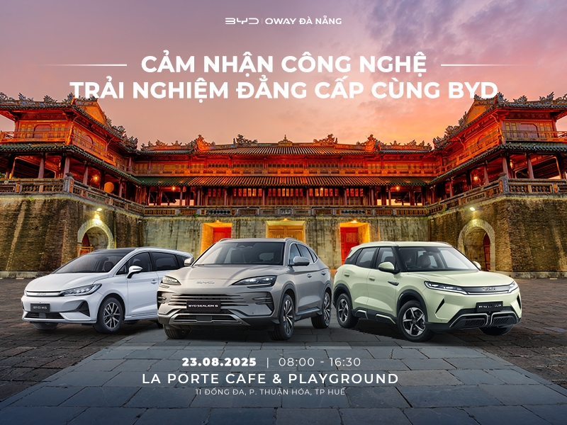 SỰ KIỆN LÁI THỬ & TRẢI NGHIỆM BYD TẠI HUẾ